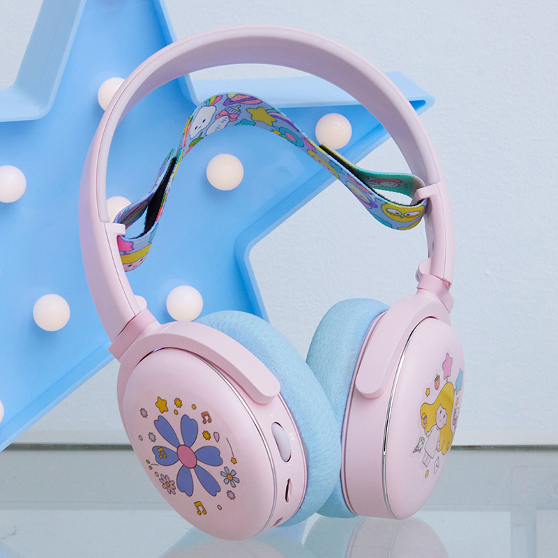 Children's Bluetooth Headphones For Students Ear Protection Online Learning Noise Reduction With Microphone English Listening Gift