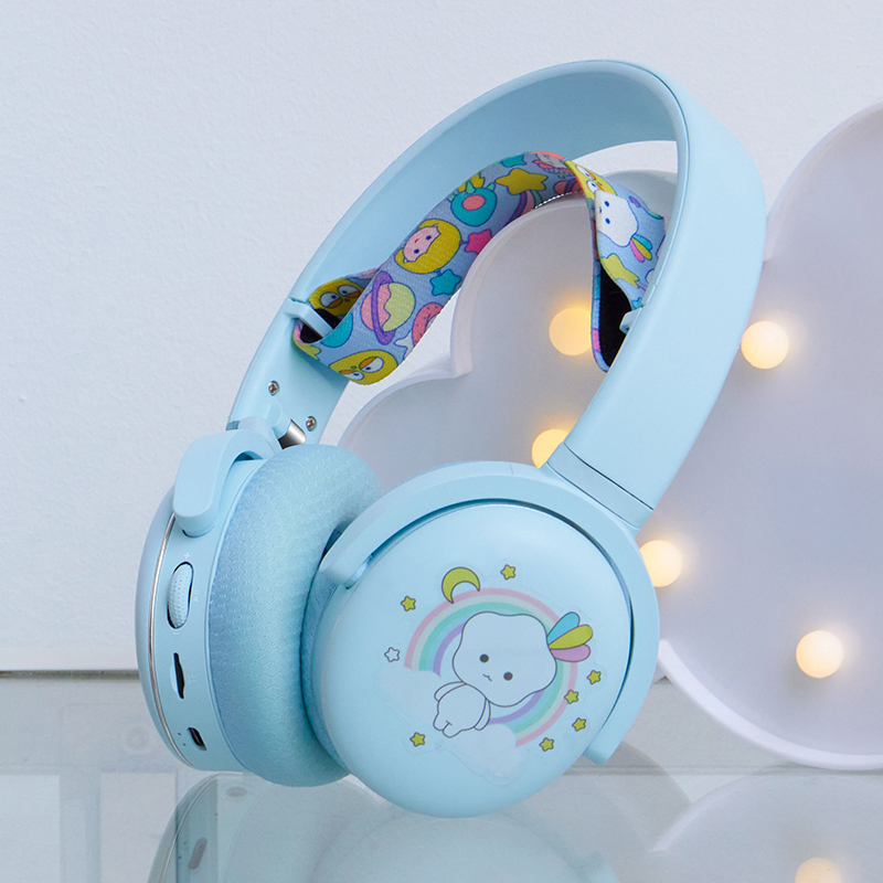 Children's Bluetooth Headphones For Students Ear Protection Online Learning Noise Reduction With Microphone English Listening Gift
