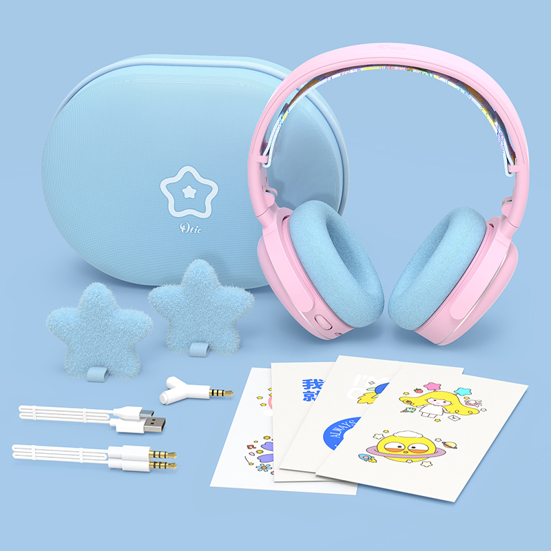 Children's Bluetooth Headphones For Students Ear Protection Online Learning Noise Reduction With Microphone English Listening Gift