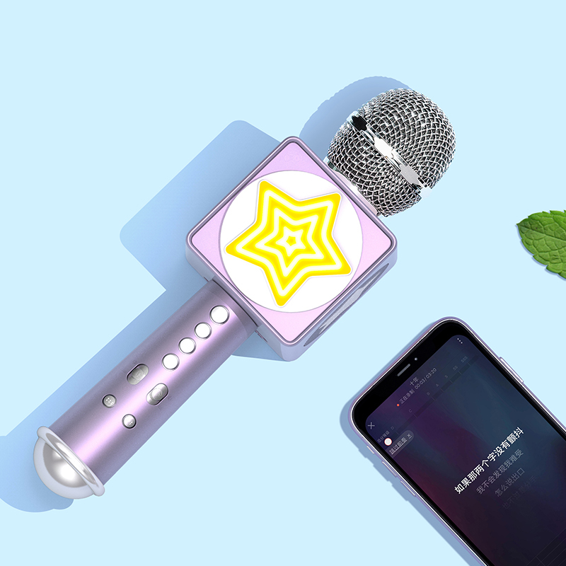Woohoo Microphone Speaker Integrated Home Karaoke Smart Phone Singing Artifact Double Wireless Chorus Gift