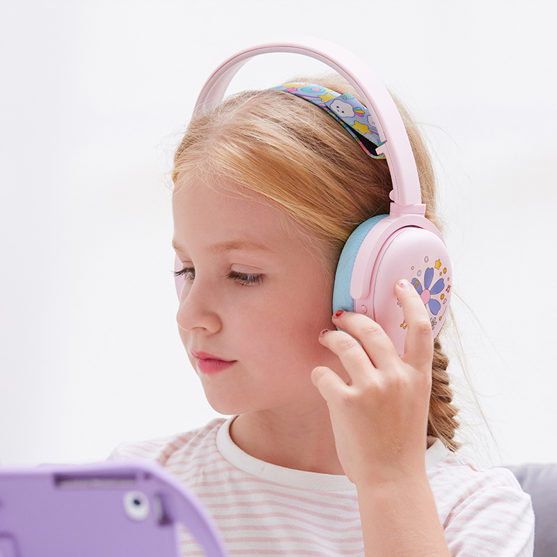 Children's Bluetooth Headphones For Students Ear Protection Online Learning Noise Reduction With Microphone English Listening Gift