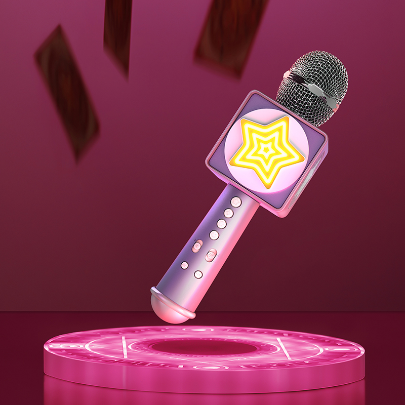 Woohoo Microphone Speaker Integrated Home Karaoke Smart Phone Singing Artifact Double Wireless Chorus Gift
