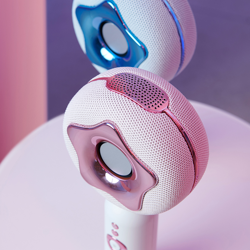 Donut Karaoke Microphone Ai Smart Wireless Bluetooth Speaker Microphone Integrated Karaoke Gift