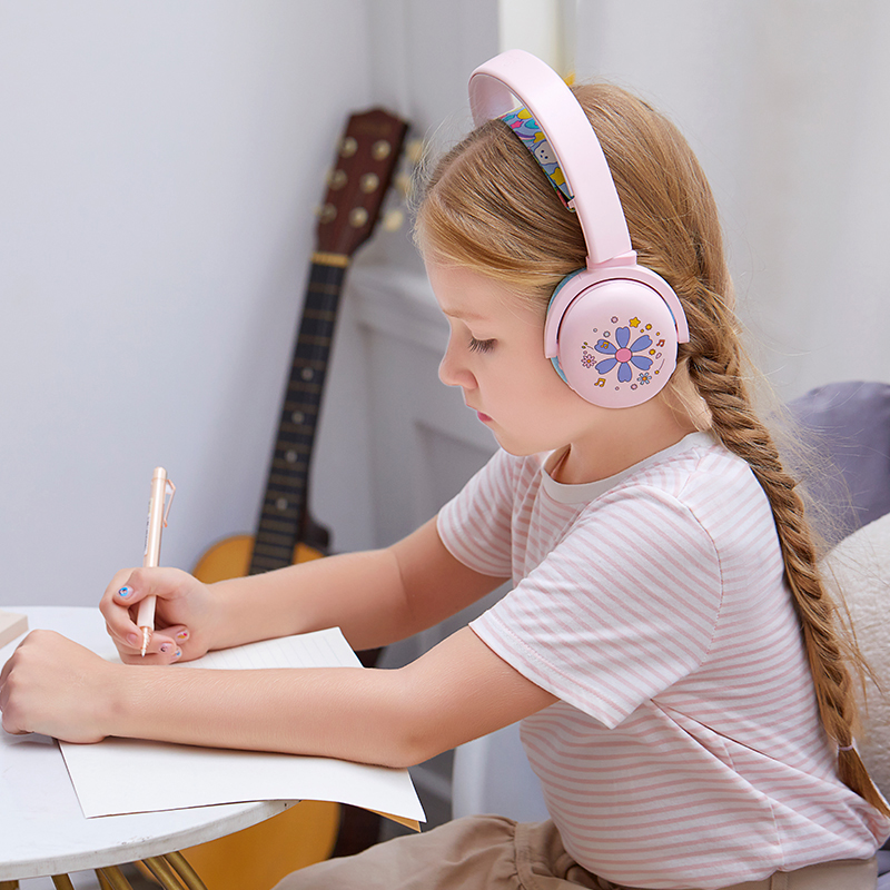 Children's Bluetooth Headphones For Students Ear Protection Online Learning Noise Reduction With Microphone English Listening Gift